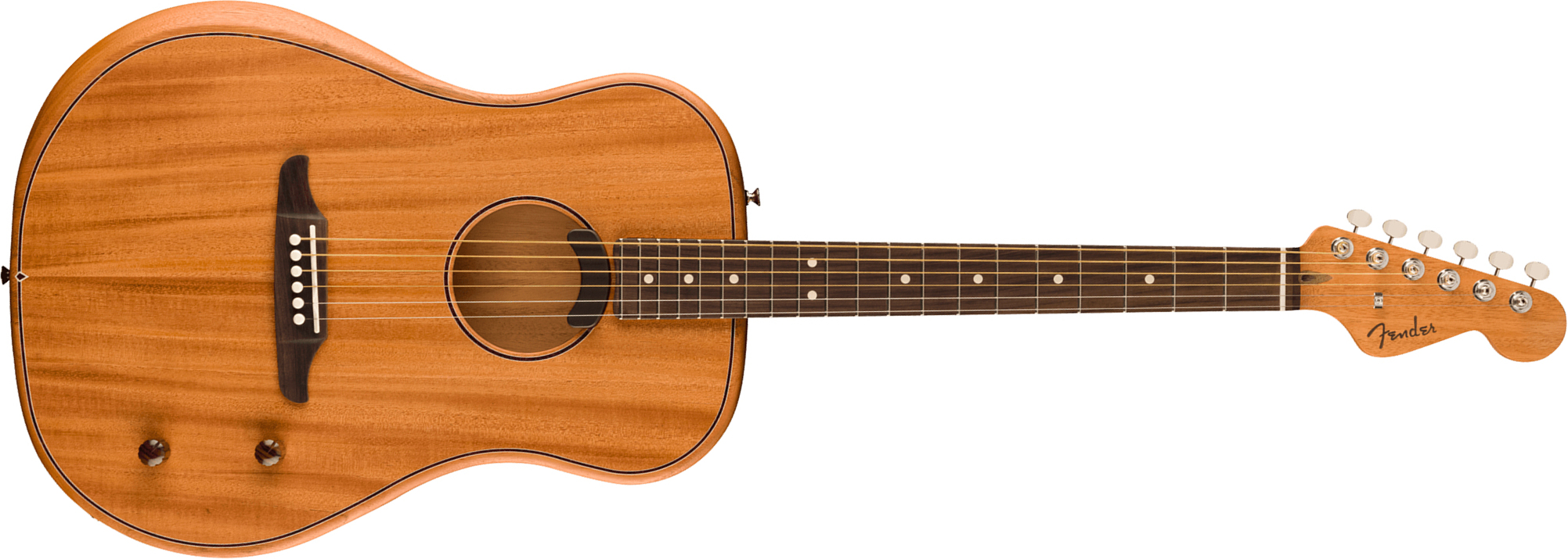 Fender Highway All Mahogany Dreadnought Thin Mex Tout Acajou Rw - All-mahogany - Electro acoustic guitar - Main picture