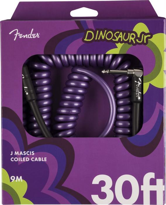 Cable Fender J Mascis Coiled Instrument Cable 30ft - Purple