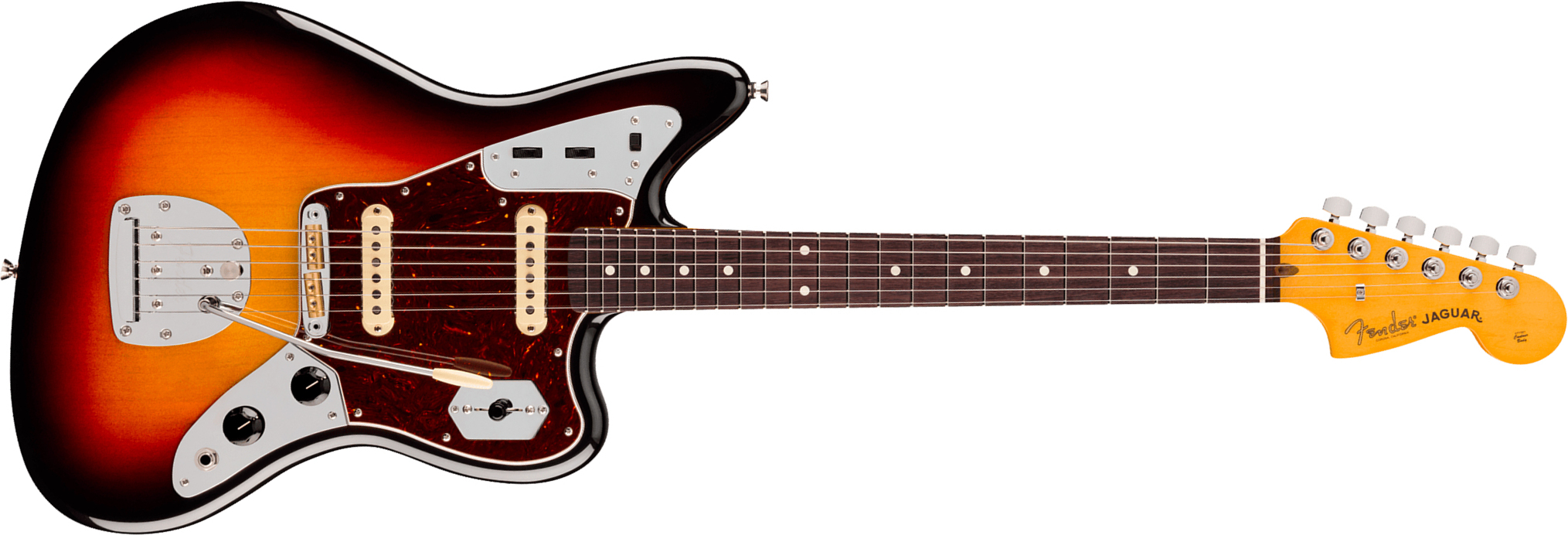 Fender Jaguar American Pro. Usa Shsc 2s Trem Rw - 3-color Sunburst - Retro rock electric guitar - Main picture