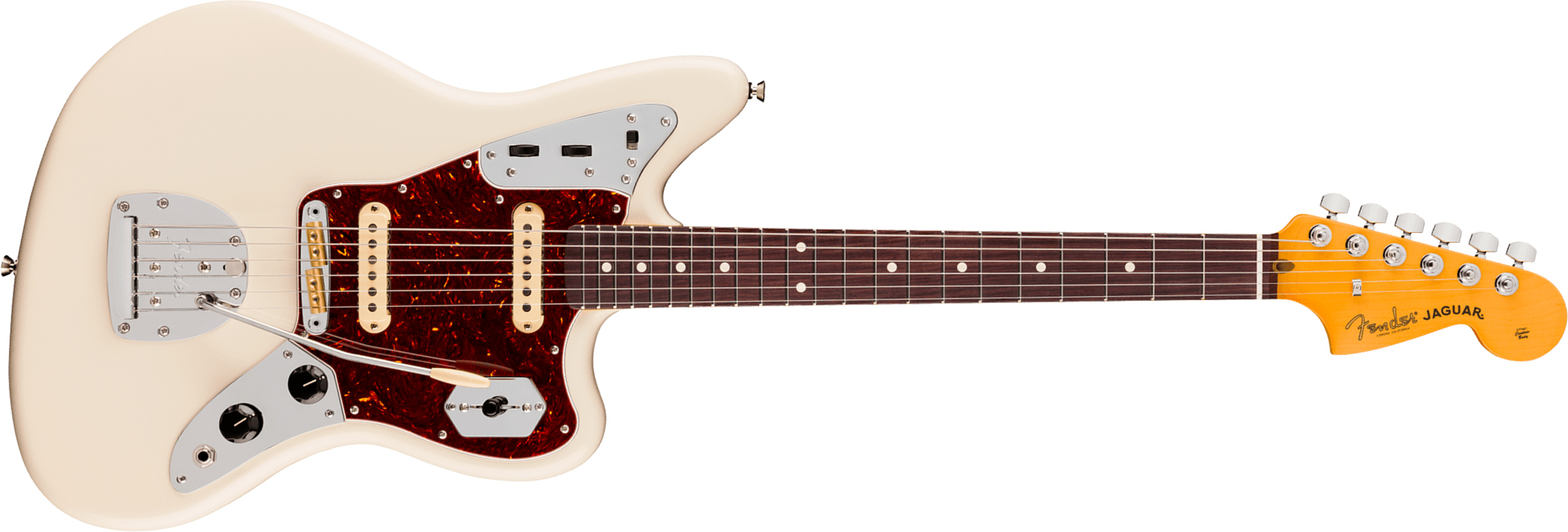 Fender Jaguar American Pro. Usa Shsc 2s Trem Rw - Olympic White - Retro rock electric guitar - Main picture