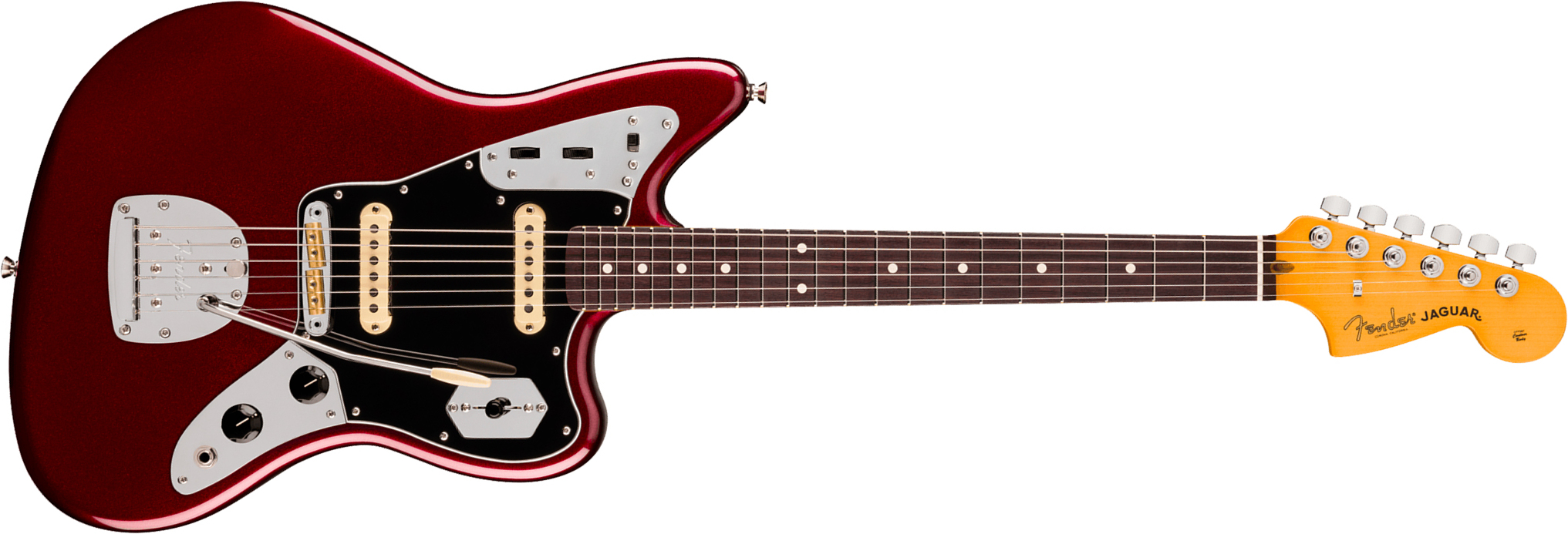 Fender Jaguar American Pro. Usa Shsc 2s Trem Rw - Oxblood - Retro rock electric guitar - Main picture
