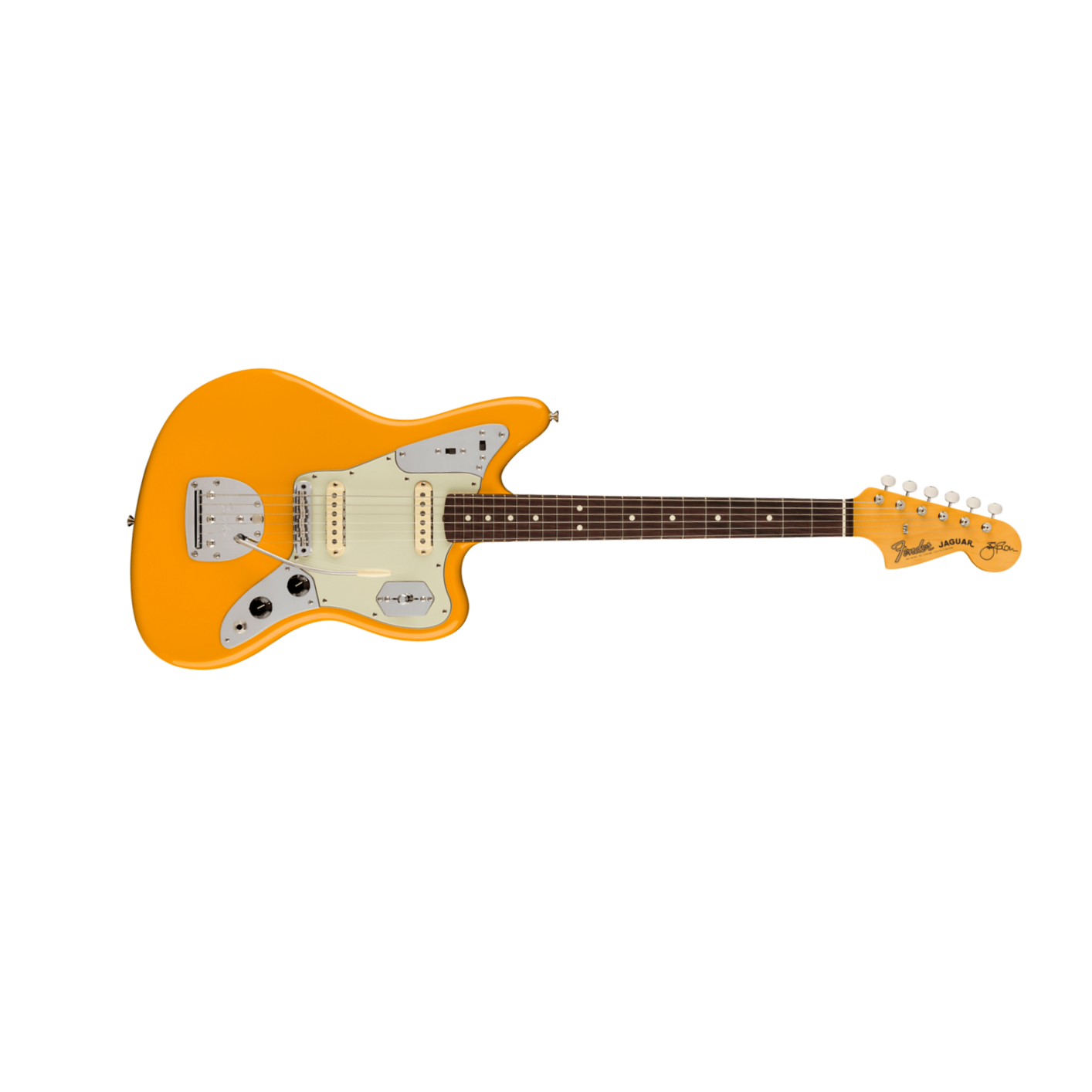 Fender Jaguar Johnny Marr Signature 2s Trem Rw - Fever Dream Yellow - Retro rock electric guitar - Main picture