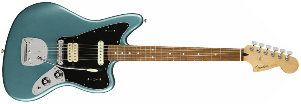Fender Jaguar Player Mex Hs Trem Pf - Tidepool - Retro rock electric guitar - Main picture