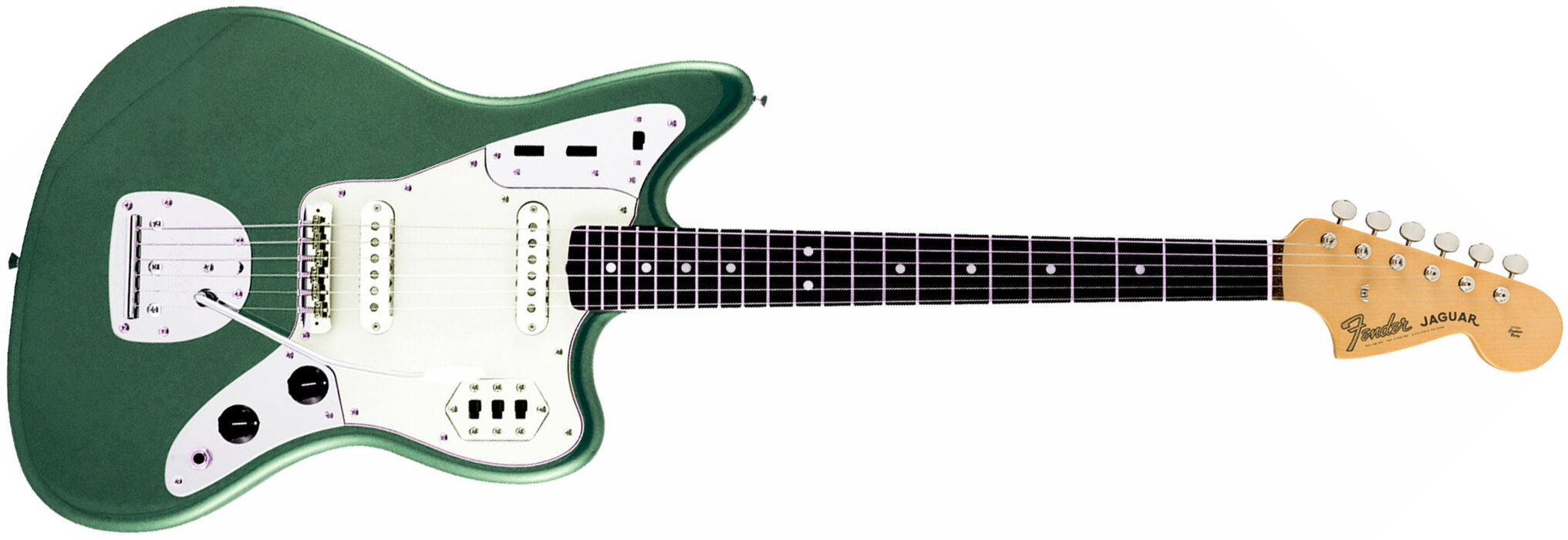 Fender Jaguar Traditional Ii 60s Jap 2s Trem Rw - Sherwood Green Metallic - Retro rock electric guitar - Main picture