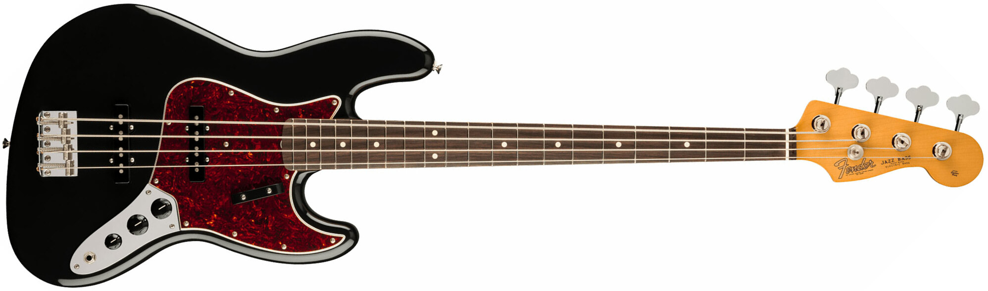 Fender Jazz Bass 60s Vintera Ii Mex Rw - Black - Solid body electric bass - Main picture