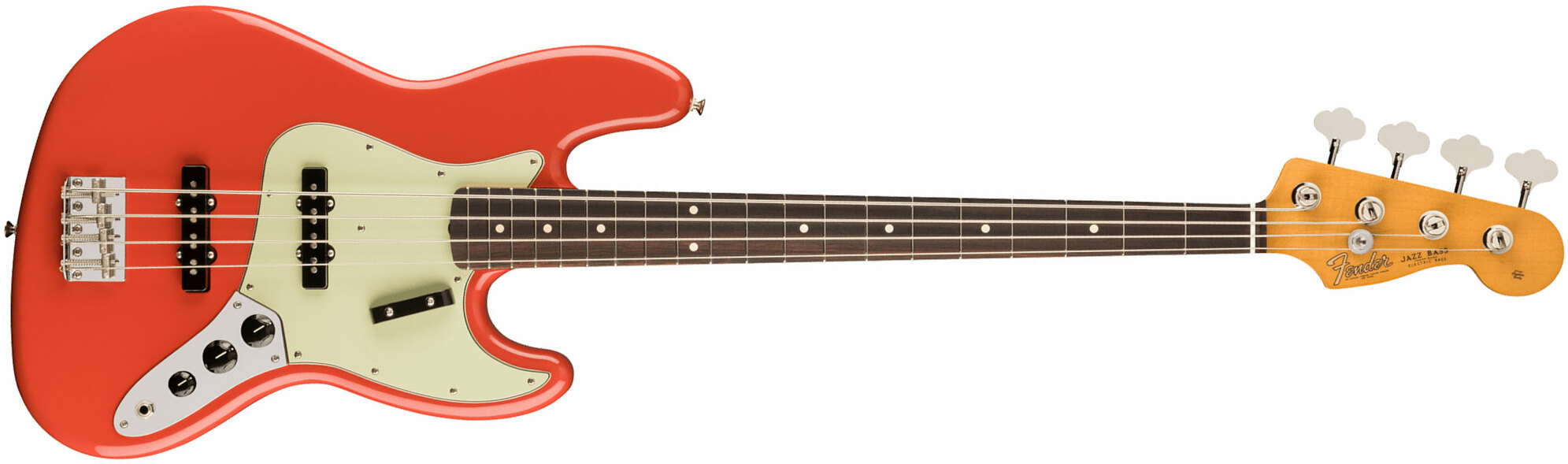 Fender Jazz Bass 60s Vintera Ii Mex Rw - Fiesta Red - Solid body electric bass - Main picture