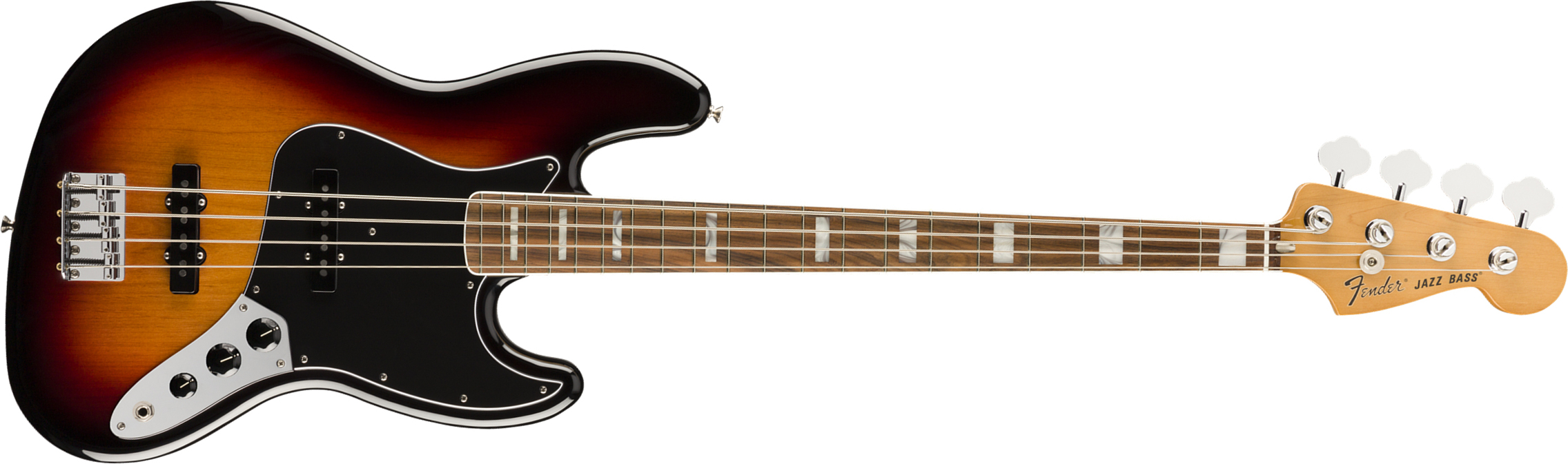 Fender Jazz Bass 70s Vintera Vintage Mex Pf - 3-color Sunburst - Solid body electric bass - Main picture