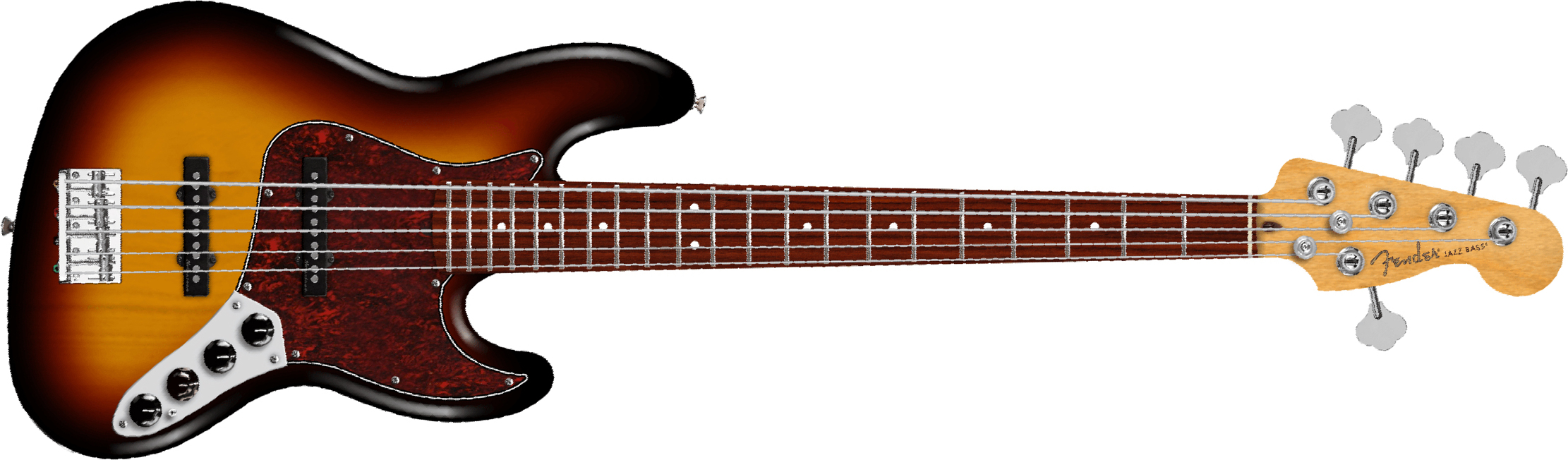 Fender Jazz Bass Active V Player Ii Modified Mex 5c Rw - 3-color Sunburst - Solid body electric bass - Main picture