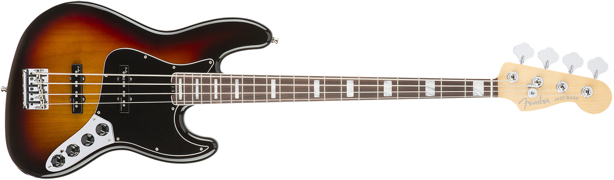 Fender Jazz Bass American Elite 2016 (usa, Rw) - 3-color Sunburst - Solid body electric bass - Main picture
