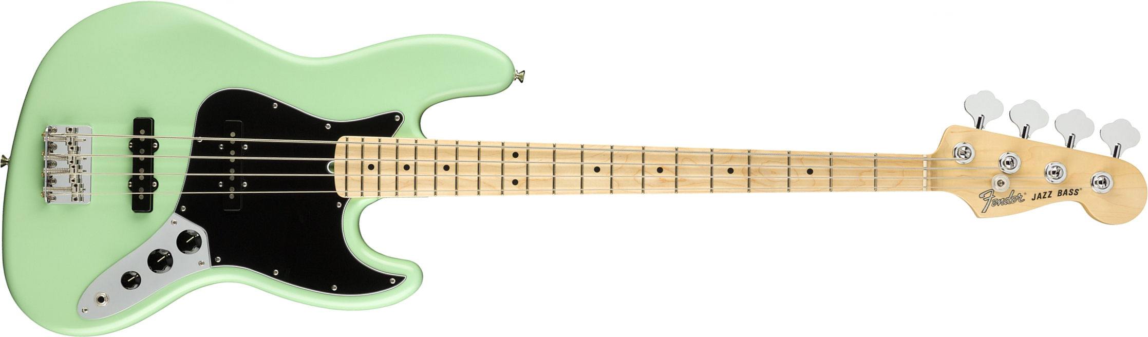 Fender Jazz Bass American Performer Usa Mn - Satin Surf Green - Solid body electric bass - Main picture