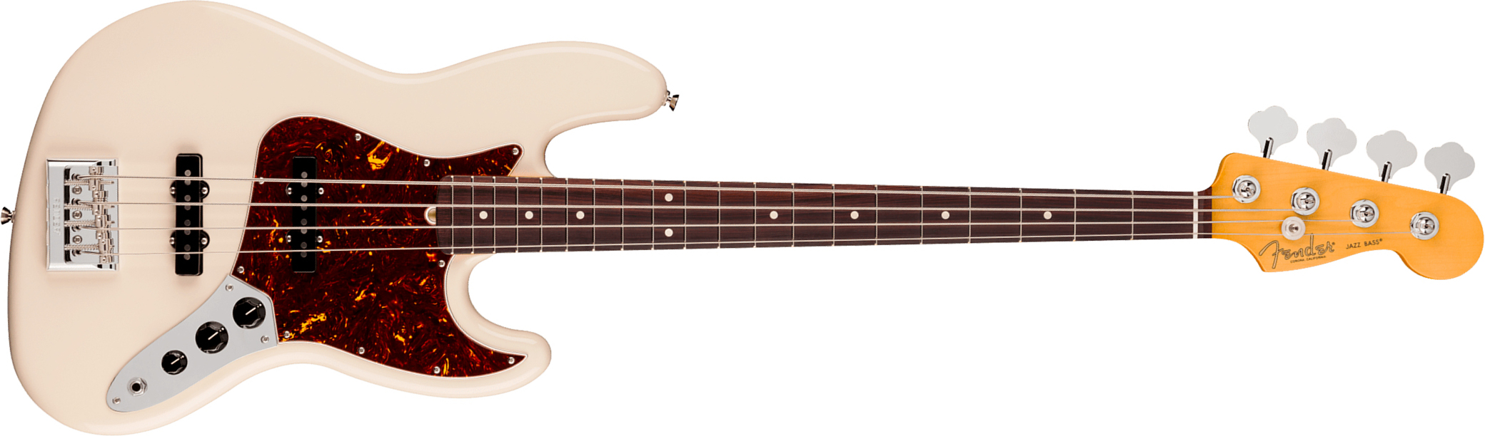 Fender Jazz Bass American Pro. Usa Rw - Olympic White - Solid body electric bass - Main picture