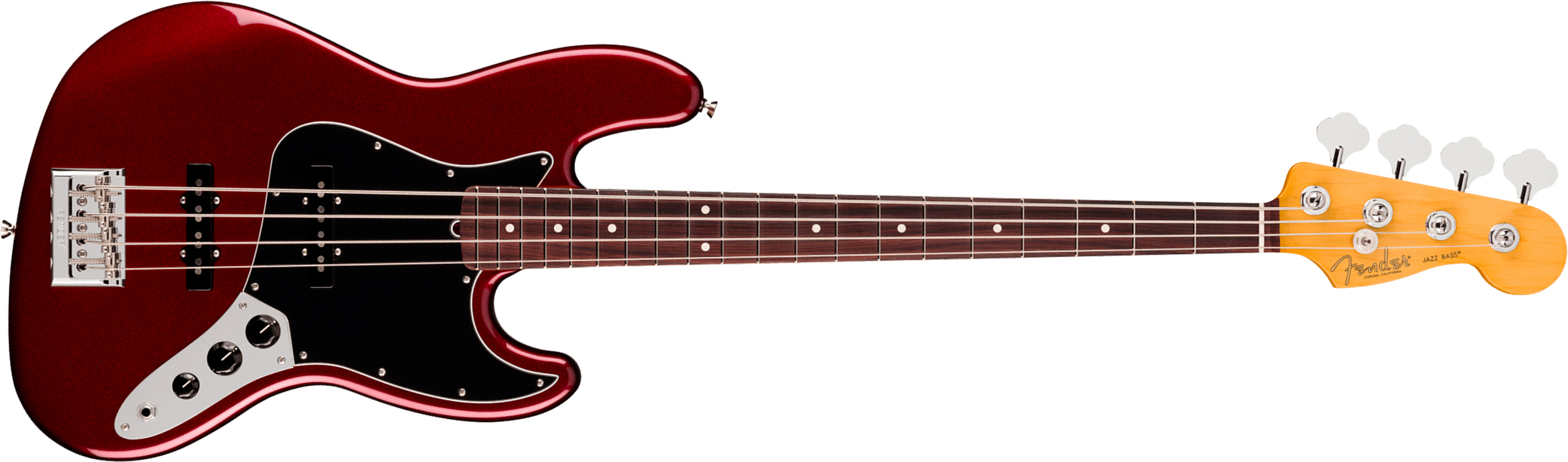 Fender Jazz Bass American Pro. Usa Rw - Oxblood - Solid body electric bass - Main picture