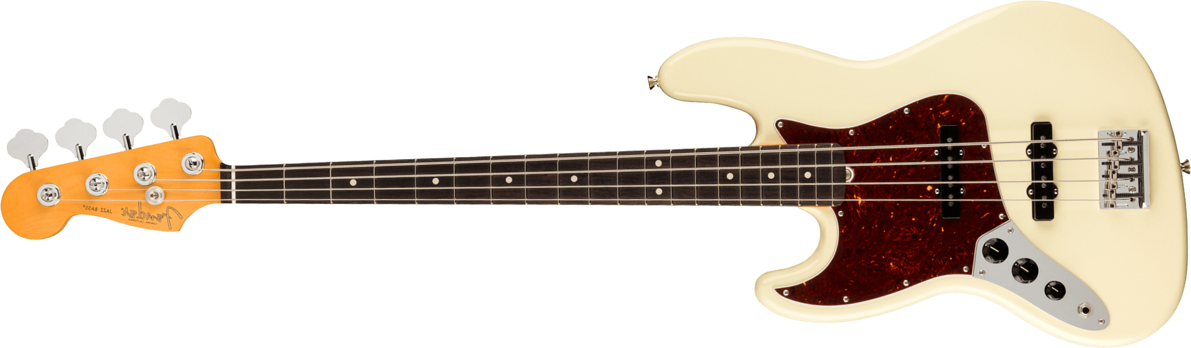 Fender Jazz Bass American Professional Ii Lh Gaucher Usa Rw - Olympic White - Solid body electric bass - Main picture