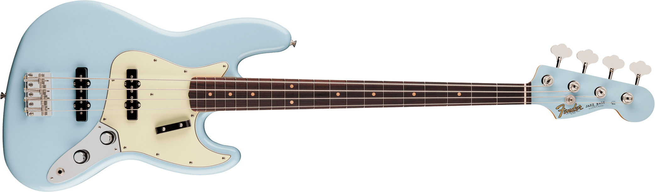 Fender Jazz Bass Early 60s Vintera 3 Mex Rw - Sonic Blue - Solid body electric bass - Main picture