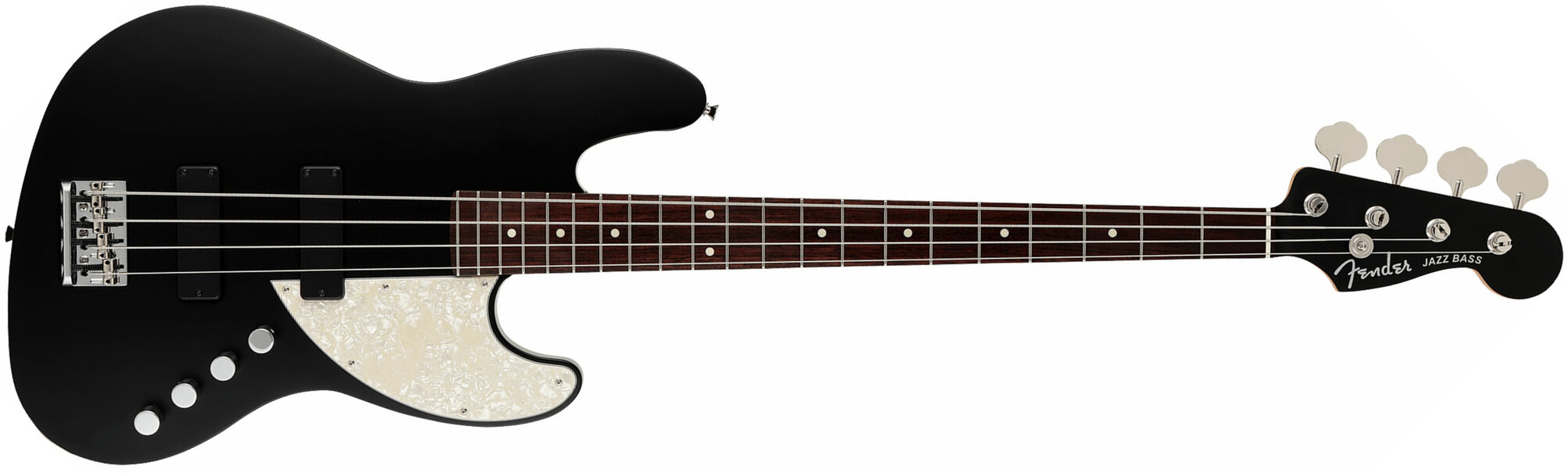 Fender Jazz Bass Elemental Mij Jap Active Rw - Stone Black - Solid body electric bass - Main picture