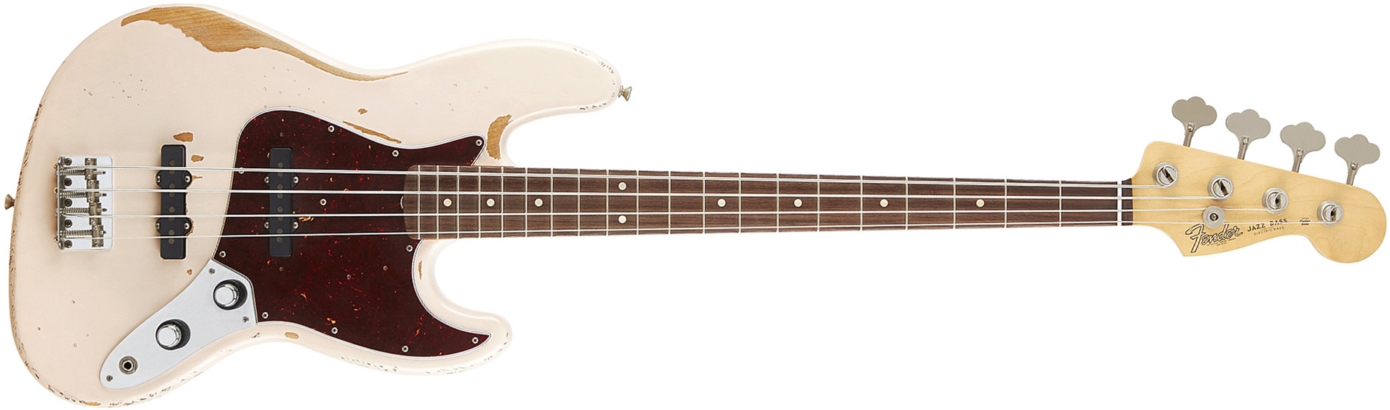 Fender Jazz Bass Flea Artist Signature Mex Rw 2016 - Road Worn, Shell Pink - Solid body electric bass - Main picture