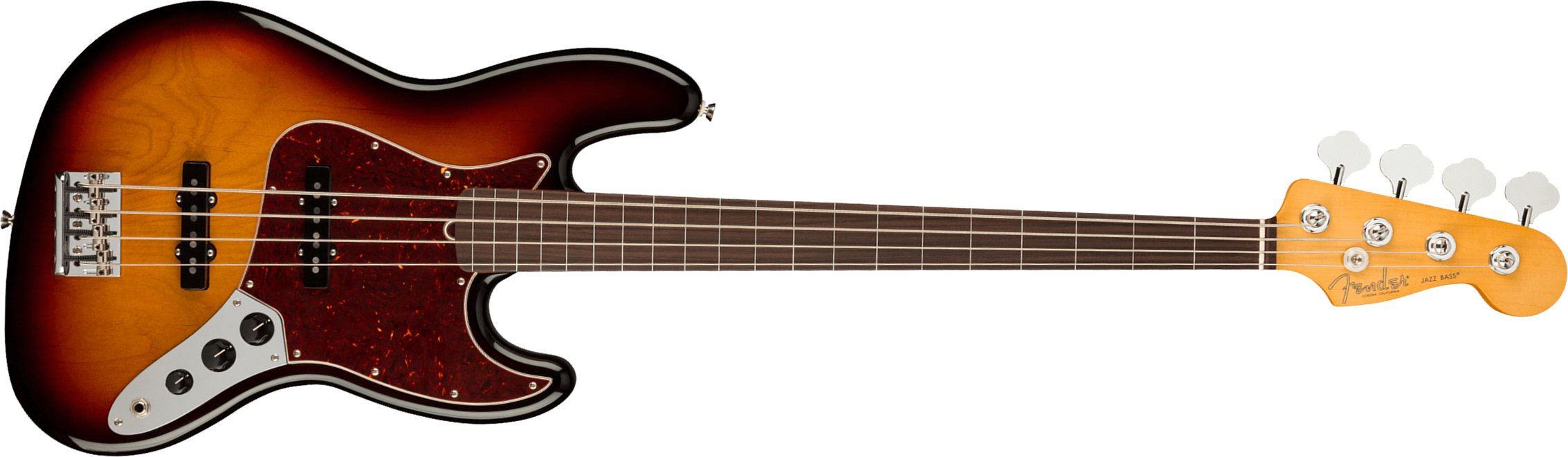 Fender Jazz Bass Fretless American Professional Ii Usa Rw - 3-color Sunburst - Solid body electric bass - Main picture