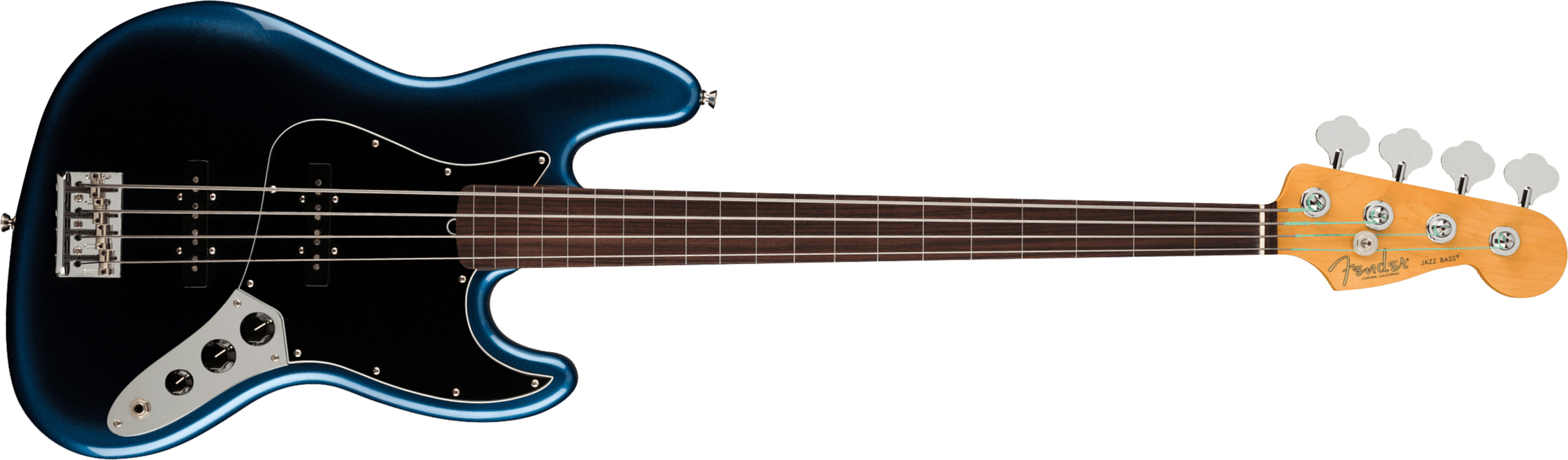 Fender Jazz Bass Fretless American Professional Ii Usa Rw - Dark Night - Solid body electric bass - Main picture
