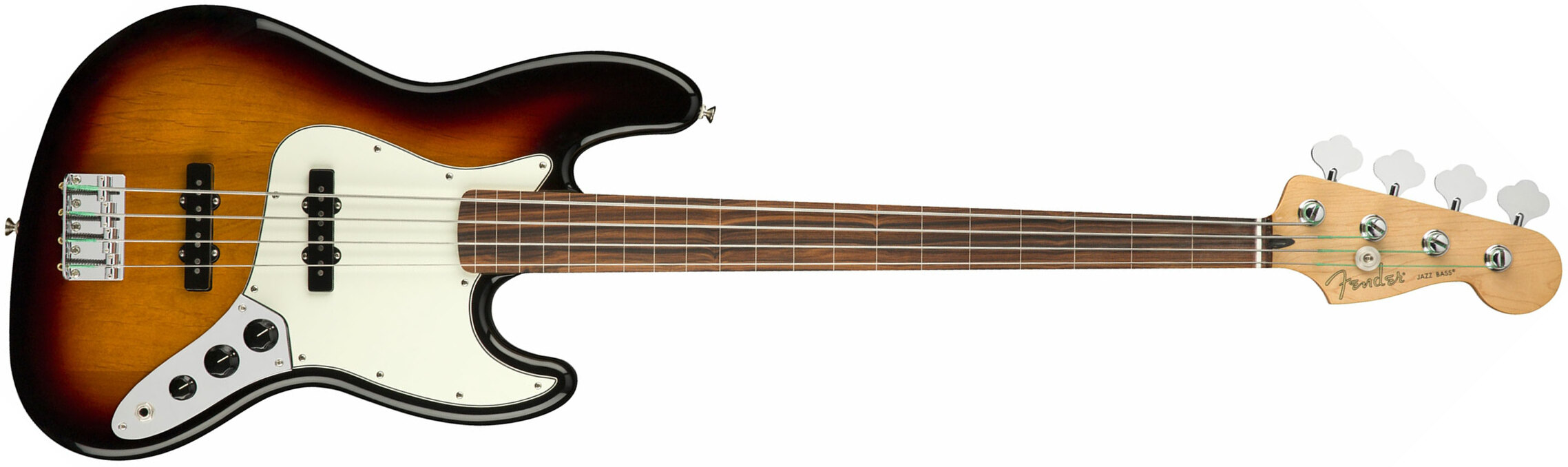 Fender Jazz Bass Player Fretless Mex Pf - 3-color Sunburst - Solid body electric bass - Main picture