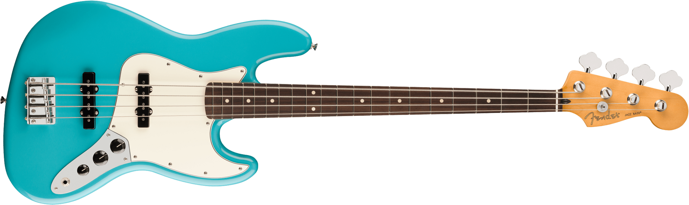 Fender Jazz Bass Player Ii Mex Rw - Aquatone Blue - Solid body electric bass - Main picture