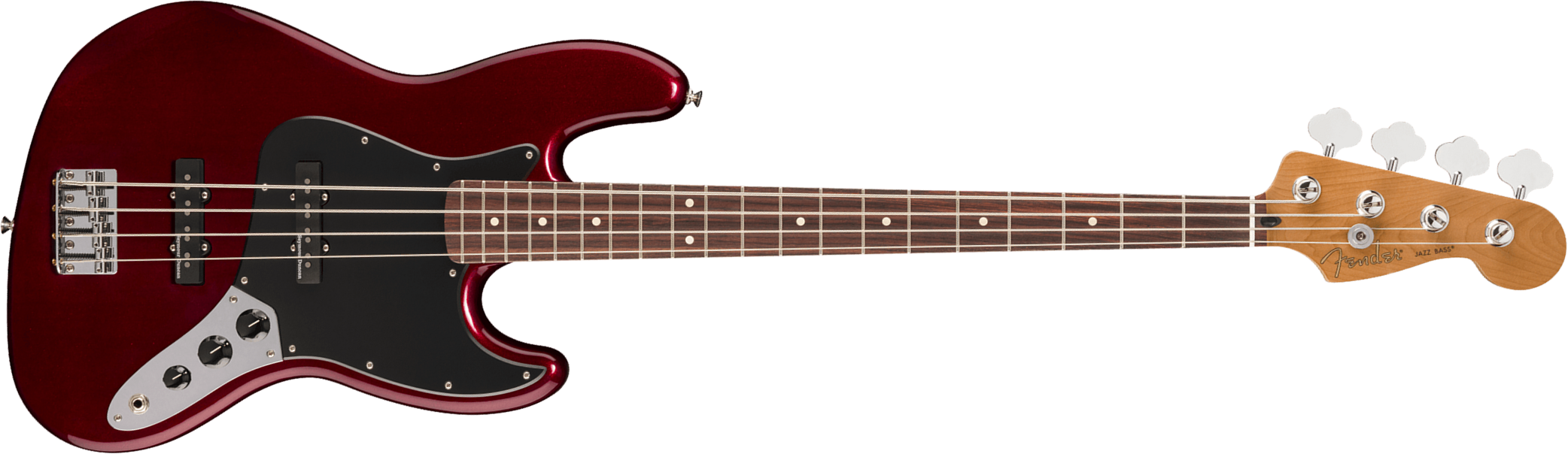 Fender Jazz Bass Player Ii Mex Rw - Oxblood - Solid body electric bass - Main picture