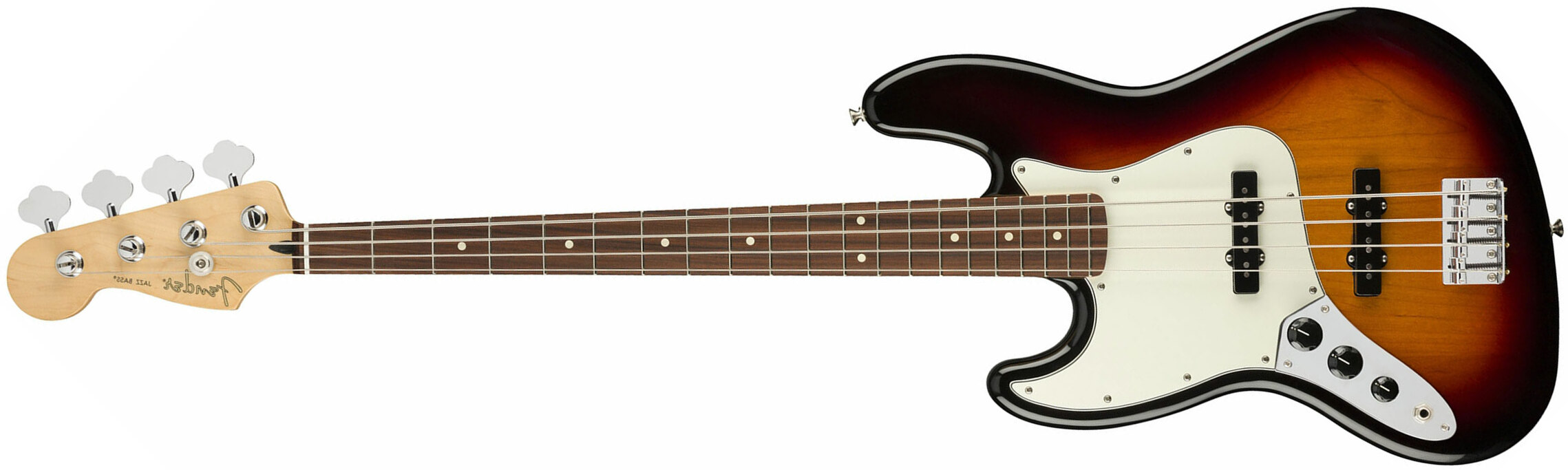 Fender Jazz Bass Player Lh Gaucher Mex Pf - 3-color Sunburst - Solid body electric bass - Main picture