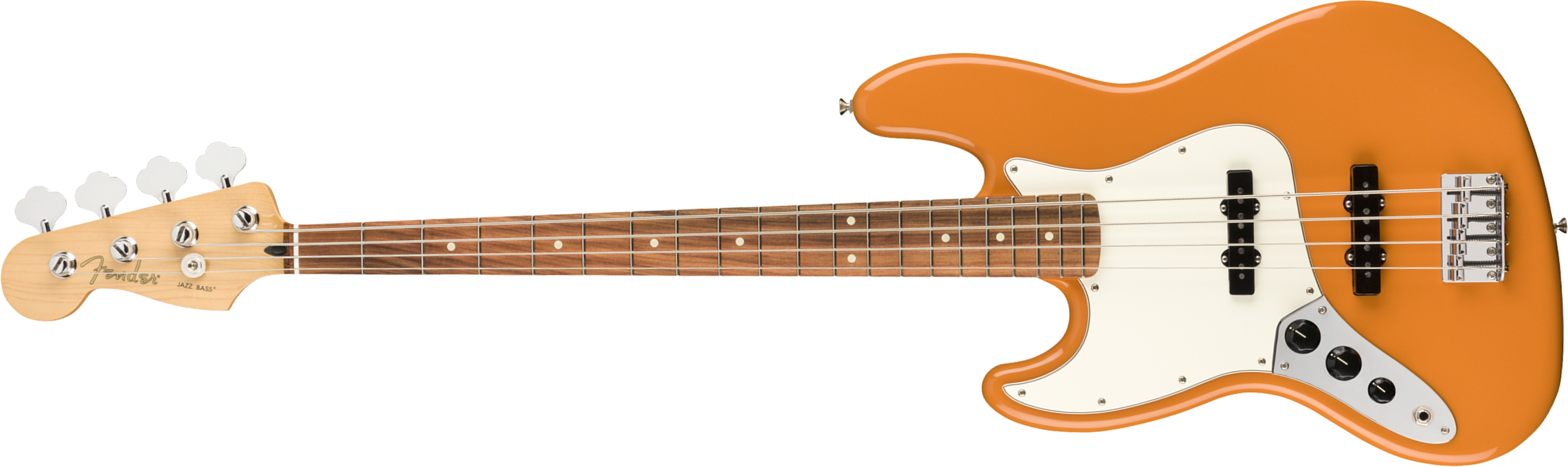Fender Jazz Bass Player Lh Gaucher Mex Pf - Capri Orange - Solid body electric bass - Main picture
