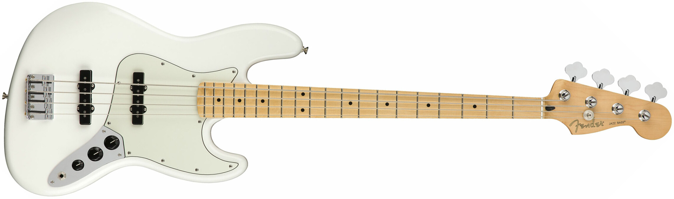 Fender Jazz Bass Player Mex Mn - Polar White - Solid body electric bass - Main picture