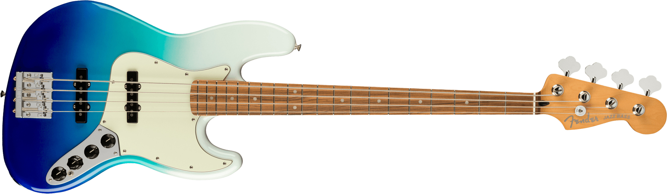 Fender Jazz Bass Player Plus Mex Active Pf - Belair Blue - Solid body electric bass - Main picture