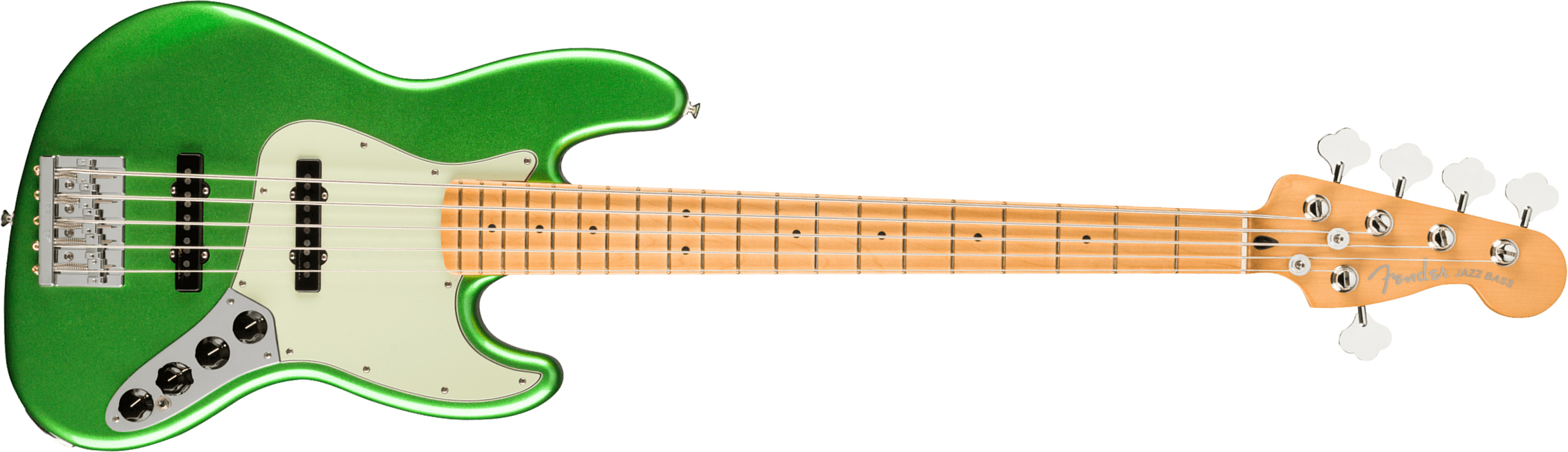 Fender Jazz Bass Player Plus V Mex 5c Active Mn - Cosmic Jade - Solid body electric bass - Main picture