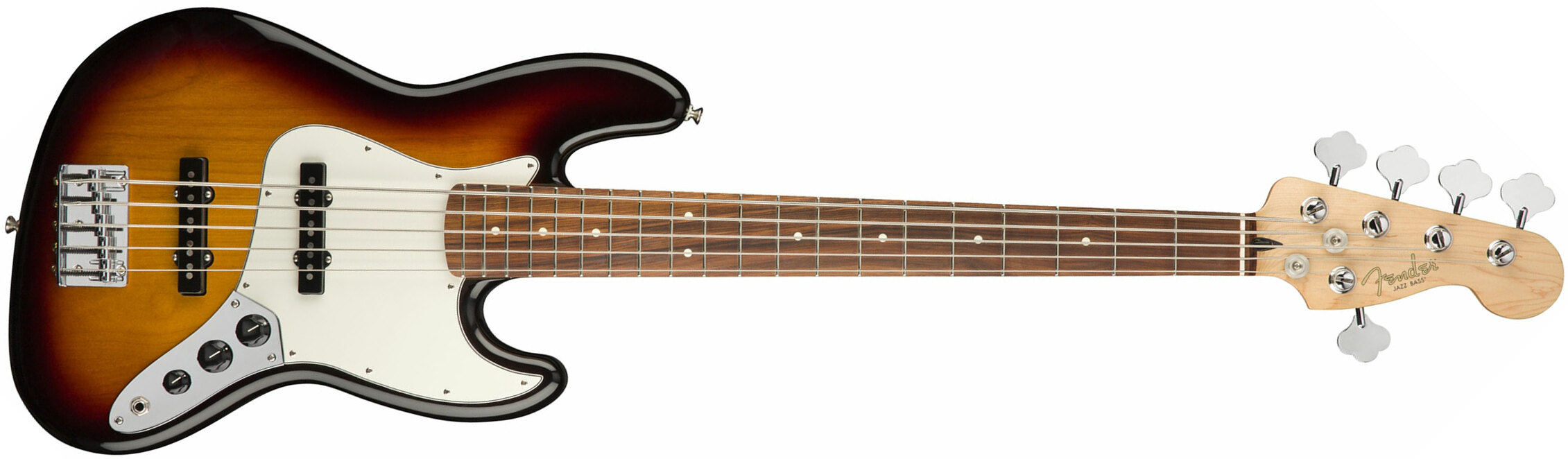 Fender Jazz Bass Player V 5-cordes Mex Pf - 3-color Sunburst - Solid body electric bass - Main picture