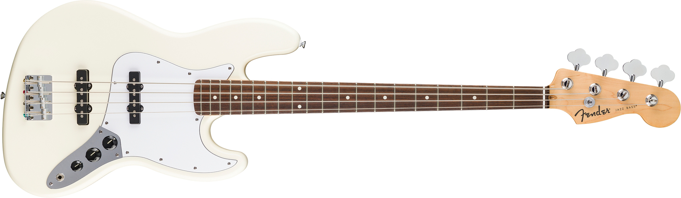 Fender Jazz Bass Standard Mex Lau - Olympic White - Solid body electric bass - Main picture
