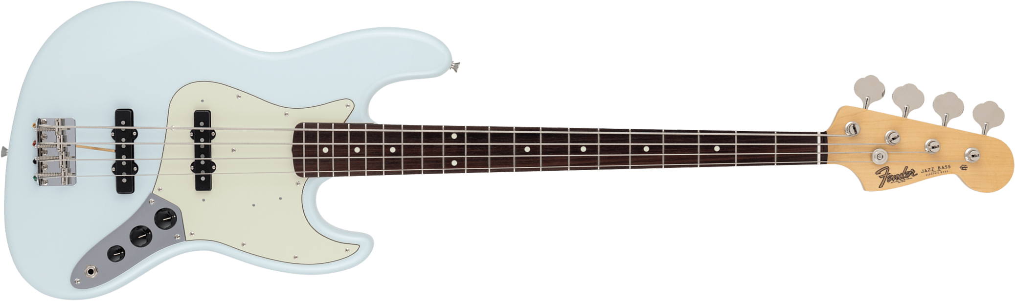 Fender Jazz Bass Traditional 60s Jap 2s Trem Rw - Sonic Blue - Solid body electric bass - Main picture
