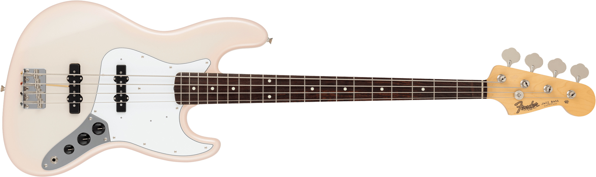 Fender Jazz Bass Traditional 60s Jap 2s Trem Rw - Stardust Pink - Solid body electric bass - Main picture