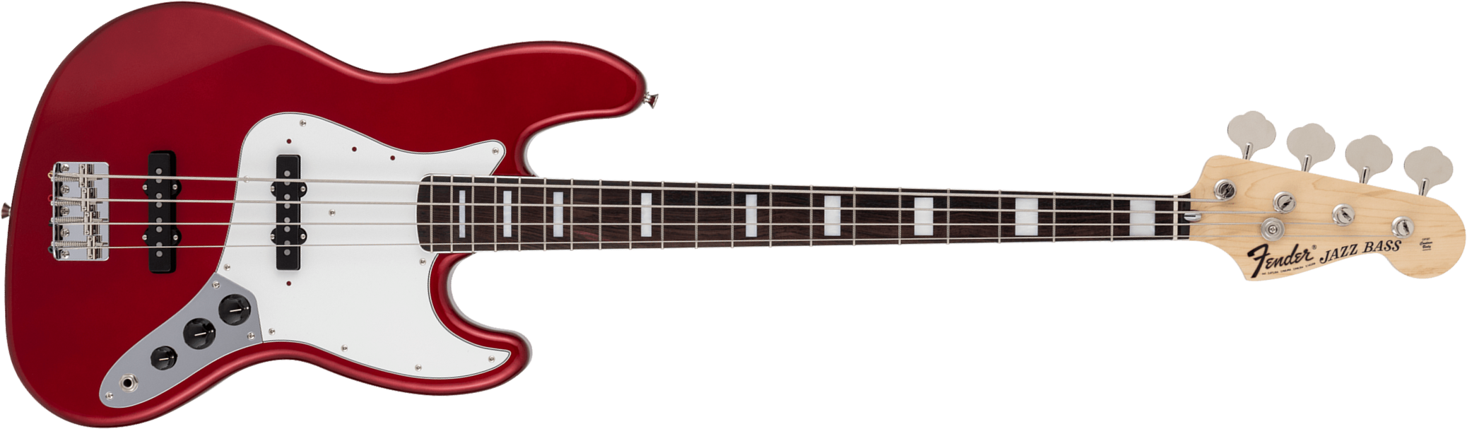 Fender Jazz Bass Traditional 70s Jap 2s Trem Rw - Candy Apple Red - Solid body electric bass - Main picture