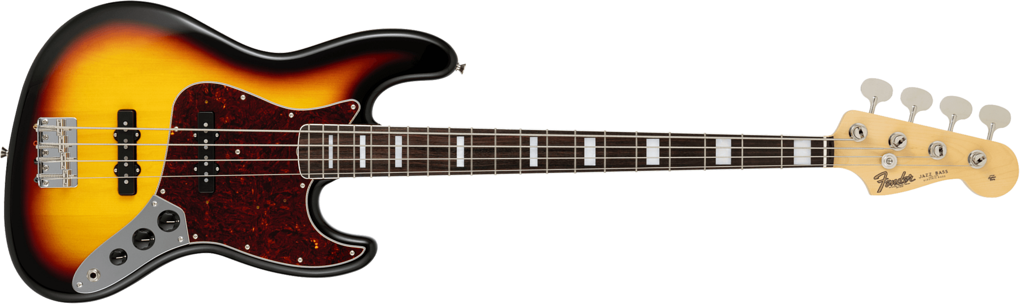 Fender Jazz Bass Traditional Late 60s Jap 2s Trem Rw - 3-color Sunburst - Solid body electric bass - Main picture