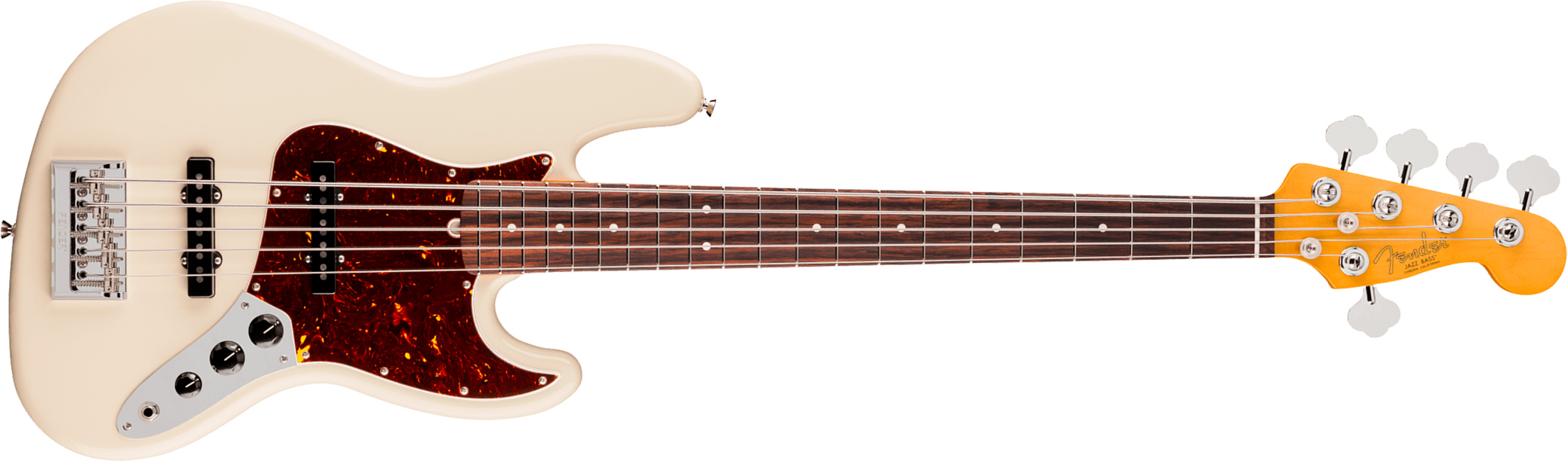 Fender Jazz Bass V American Pro. Usa 5c Rw - Olympic White - Solid body electric bass - Main picture