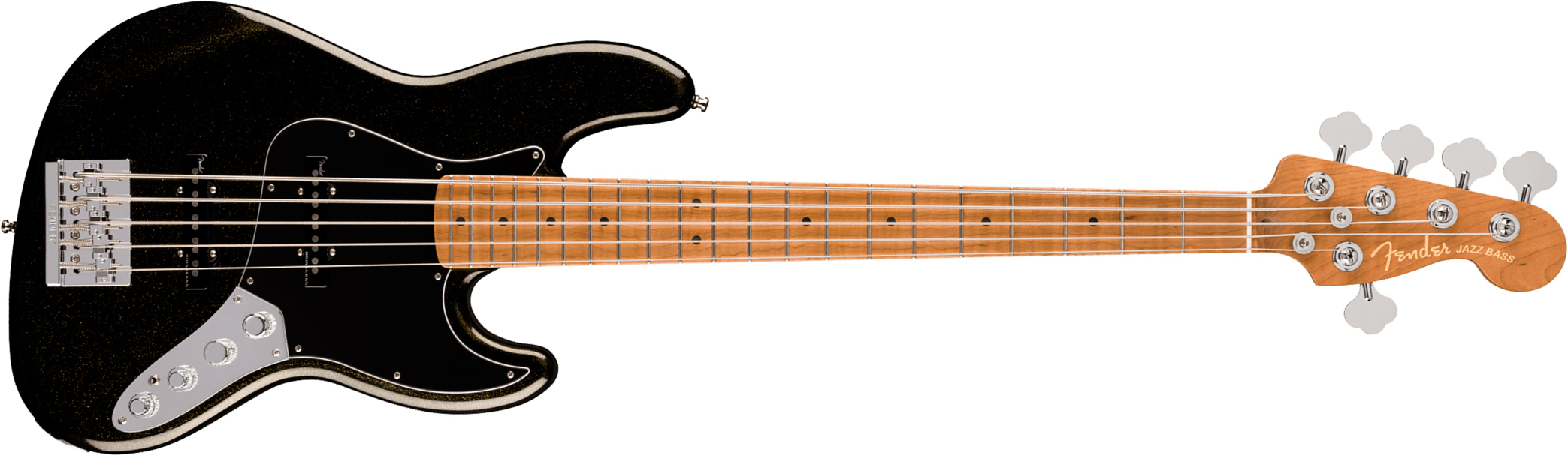 Fender Jazz Bass V American Ultra Ii Ltd Usa 5c Active Mn - Gold Dust - Solid body electric bass - Main picture
