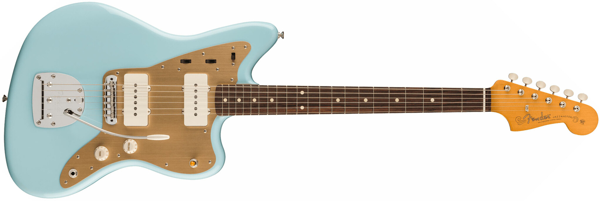 Fender Jazzmaster 50s Vintera 2 Mex 2s Trem Rw - Sonic Blue - Retro rock electric guitar - Main picture