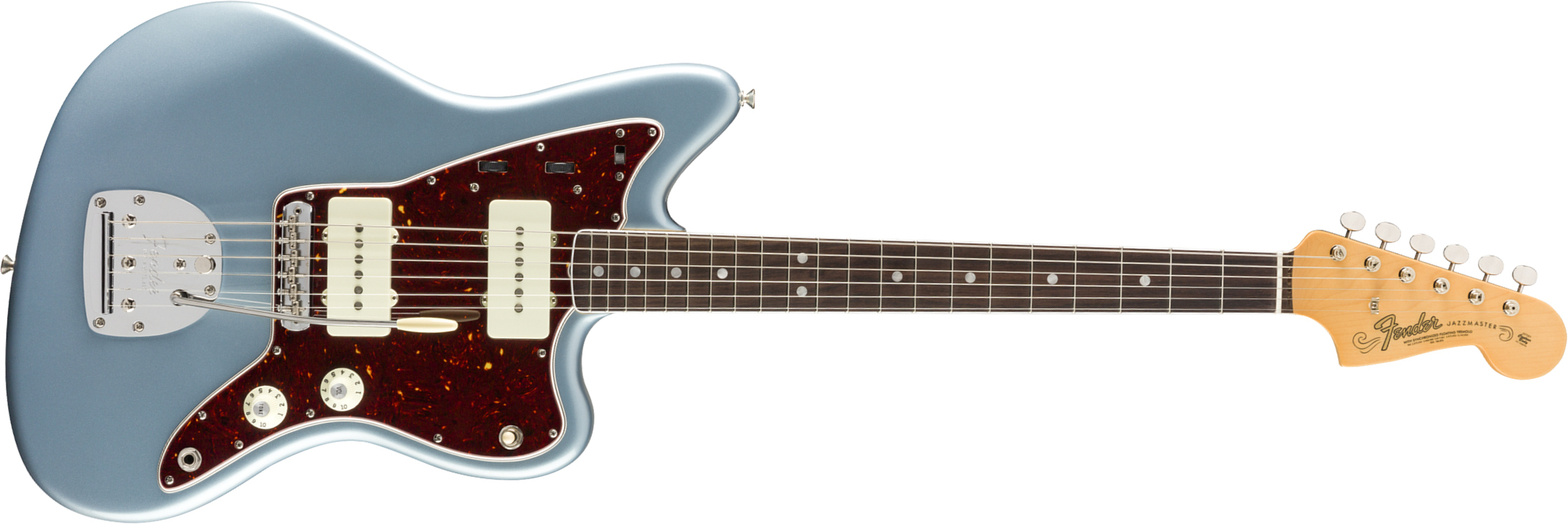 Fender Jazzmaster '60s American Original Usa Ss Rw - Ice Blue Metallic - Retro rock electric guitar - Main picture
