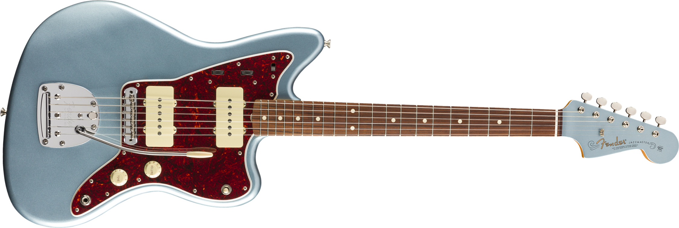 Fender Jazzmaster 60s Vintera Vintage Mex Pf - Ice Blue Metallic - Retro rock electric guitar - Main picture