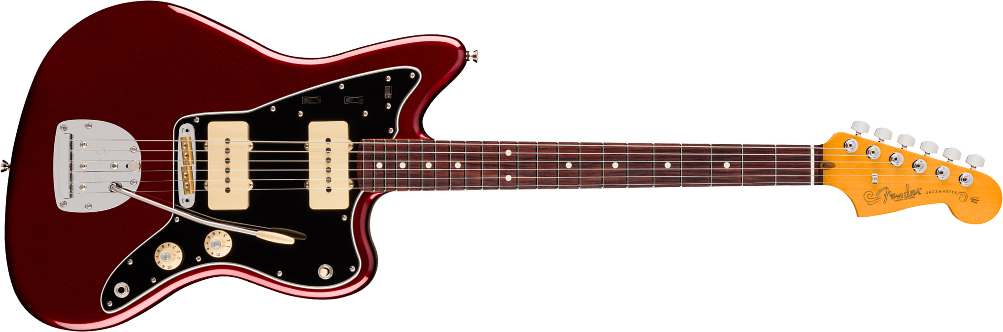 Fender Jazzmaster American Pro. Usa  2s Trem Rw - Oxblood - Retro rock electric guitar - Main picture