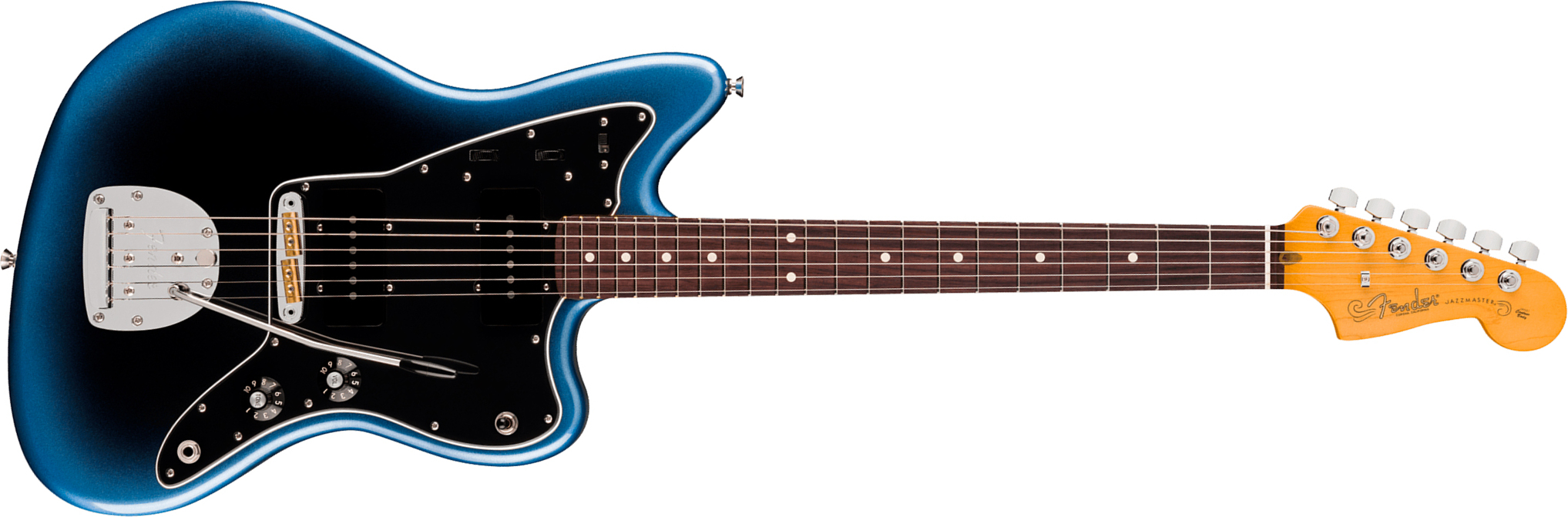 Fender Jazzmaster American Pro. Usa  2s Trem Rw - Dark Night - Retro rock electric guitar - Main picture