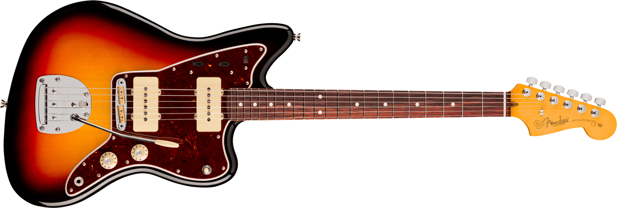 Fender Jazzmaster American Professional 2026 Trem 2s Rw - 3-color Sunburst - Retro rock electric guitar - Main picture