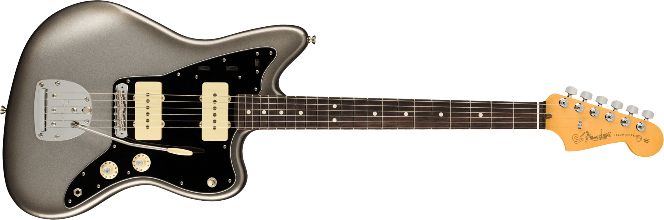 Fender Jazzmaster American Professional Ii Usa Rw - Mercury - Retro rock electric guitar - Main picture