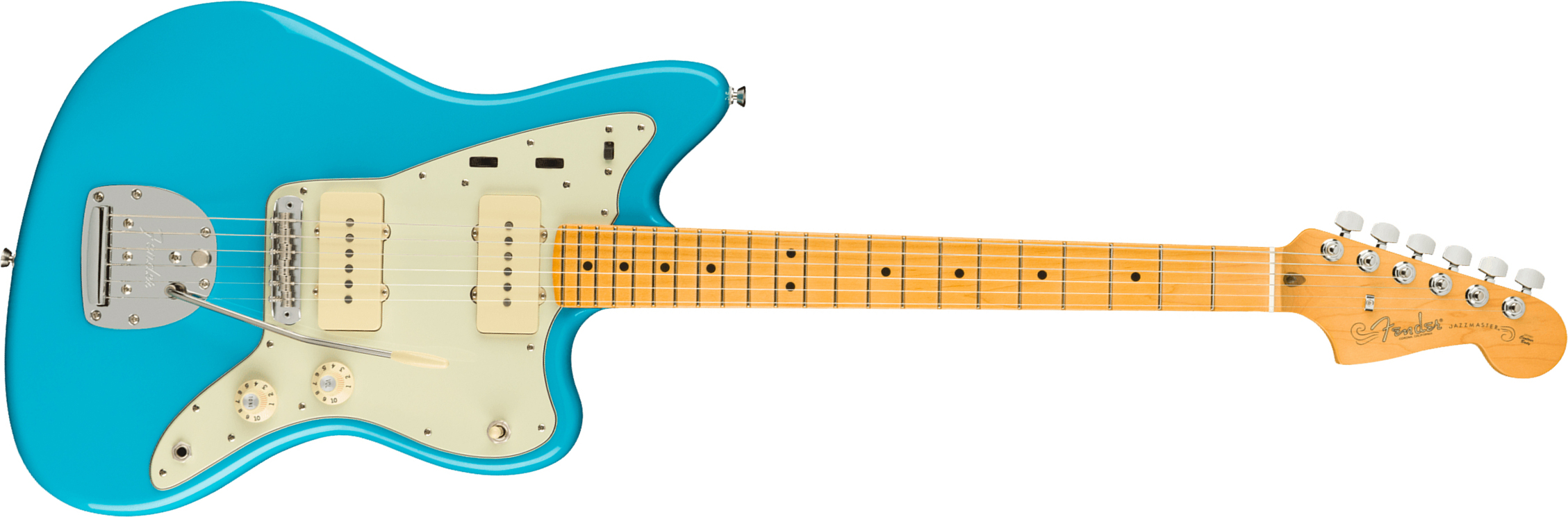 Fender Jazzmaster American Professional Ii Usa Rw - Miami Blue - Retro rock electric guitar - Main picture