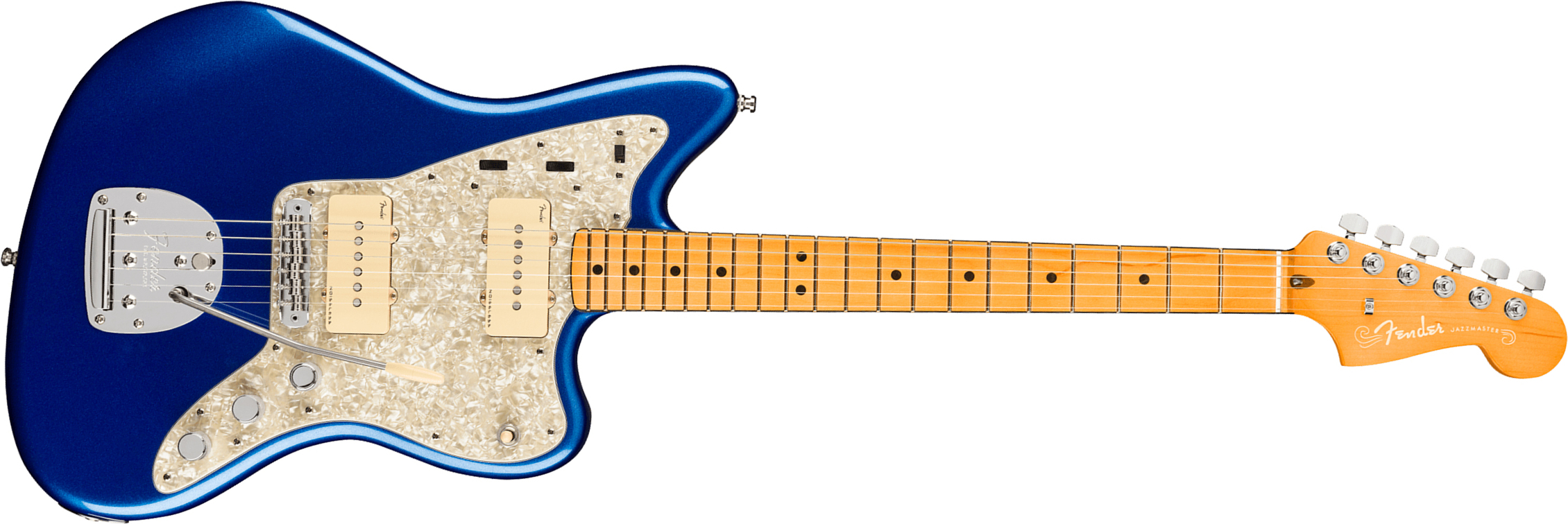 Fender Jazzmaster American Ultra 2019 Usa Mn - Cobra Blue - Retro rock electric guitar - Main picture