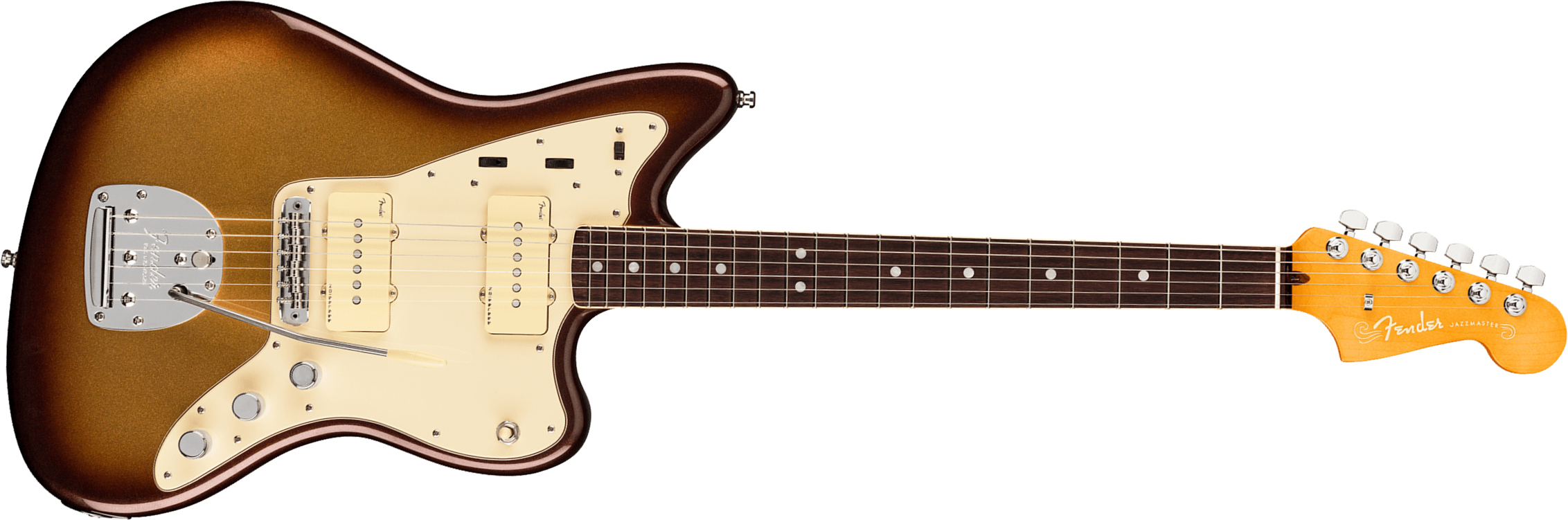 Fender Jazzmaster American Ultra 2019 Usa Rw - Mocha Burst - Retro rock electric guitar - Main picture