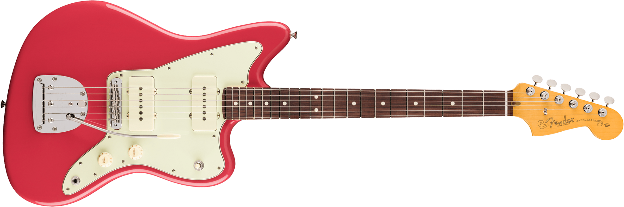 Fender Jazzmaster Classic American Pro Usa 2s Trem Rw - Faded Dakota Red - Retro rock electric guitar - Main picture