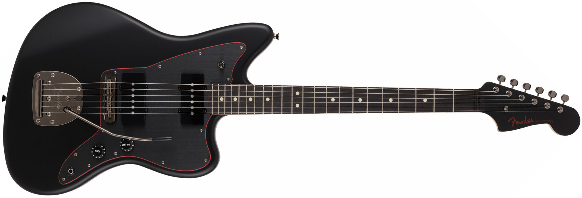 Fender Jazzmaster Hybrid Ii Jap 2s Trem Rw - Satin Black - Retro rock electric guitar - Main picture